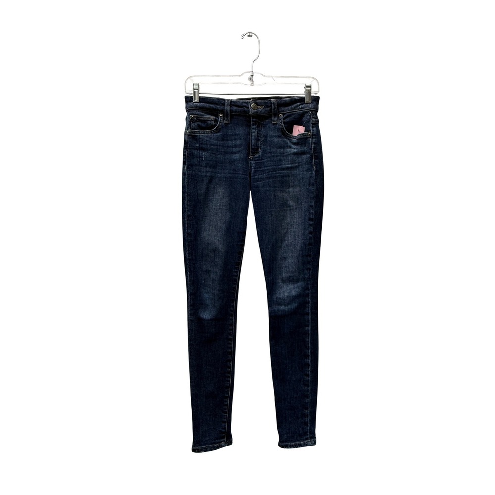 Joe's Jeans Skinny Ankle Women's Size 0 Dark Blue Excellent Mid Rise